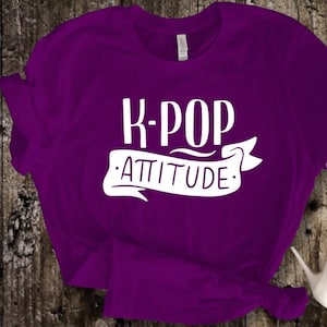 K-Pop Attitude Cotton Tee: Unisex Music Fan Shirt