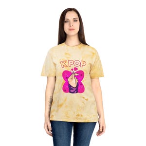 I Love K-Pop Color Blast T-Shirt: Unisex Trendy Graphic Tee