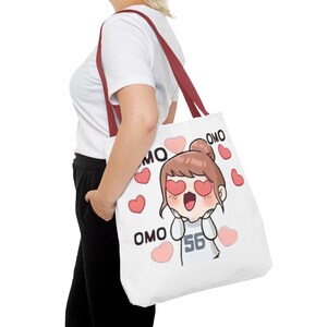 K-Drama C-Drama OMO 56 Tote Bag (AOP)  All-Over Print, Stylish Canvas Bag for K-Drama & C-Drama Fans, Eco-Friendly Gift for Drama Lover