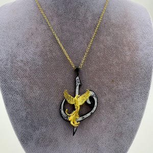 Phoenix Necklace, Necklace, Gift For Her, Gift For Valentine&#39;s, Perfect Necklace, Unique Pendant, Mythical Bird, Inspiring Gift For Him