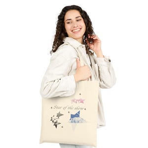 Star of the Show Cotton Westie Canvas Tote Bag | Eco-Friendly Reusable Bag for Groceries, Westie Gift, Dog Lover Tote, Shopping or Beach Bag