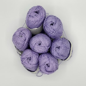 7 x CATANIA Schachenmayr yarn 50g = 133m, baby-friendly 100% cotton yarn, for crochet and knitting. Amigurumi crochet yarn, summer yarn, and knitting yarn.