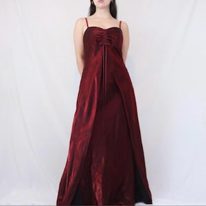 open lace back dress Puffy Off the Shoulder Red Satin Prom Dress, A Line Party Dress with B –  cherishgirls main image 0