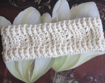 CROCHET PATTERN-The Irish Sea Ear Warmer Headband  (matches the Irish Sea Boot Cuffs)