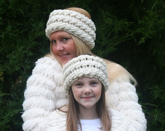 Cabled Crochet Ear Warmer