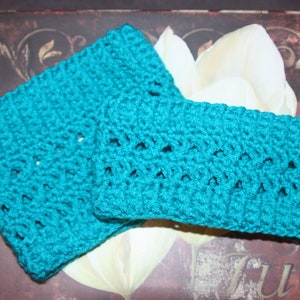 CROCHET PATTERN Cross Stitch Ear Warmer / Headband Matches The Cross Stitch Boot Cuff Pattern image 2