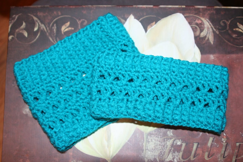 CROCHET PATTERN Cross Stitch Ear Warmer / Headband Matches The Cross Stitch Boot Cuff Pattern image 2