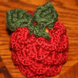 CROCHET PATTERN Crocodile Stitch Apple Cozy image 2