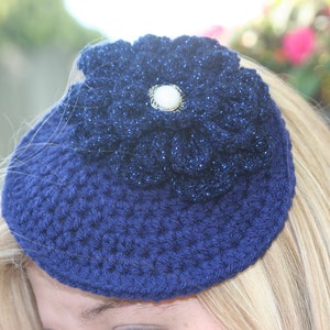 CROCHET PATTERN Adult Size Cocktail Hat Facinator image 3