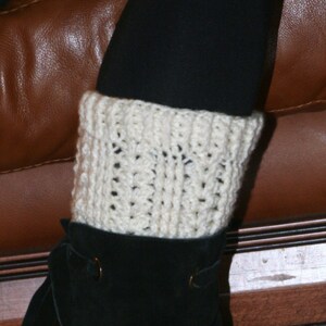 CROCHET PATTERN The Irish Sea Boot Cuff Make any size matches Irish Sea Ear Warmer image 4