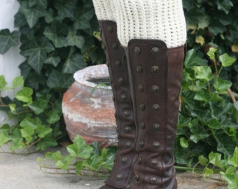 CROCHET PATTERN -  Ribbed Boot Cuff --- (Matches The Ribbed Ear Warmer Headband)