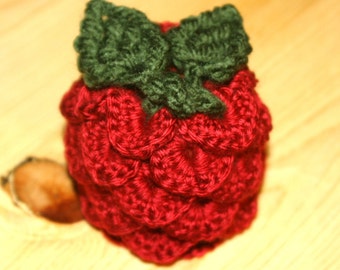 CROCHET PATTERN - Crocodile Stitch Apple Cozy