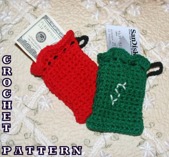 crochet money bag
