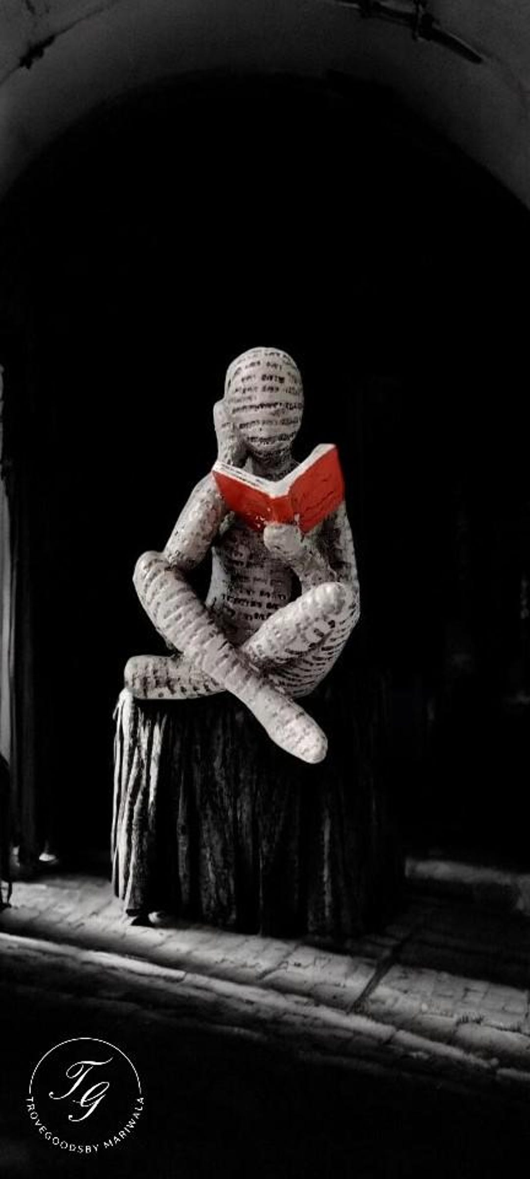 Woman Reading Figurine, Resin Reader Statue, Bookworm Gift, Reading ...
