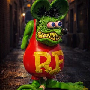 RATFINK壁掛けオブジェ 3d Print Rat Fink - Etsy