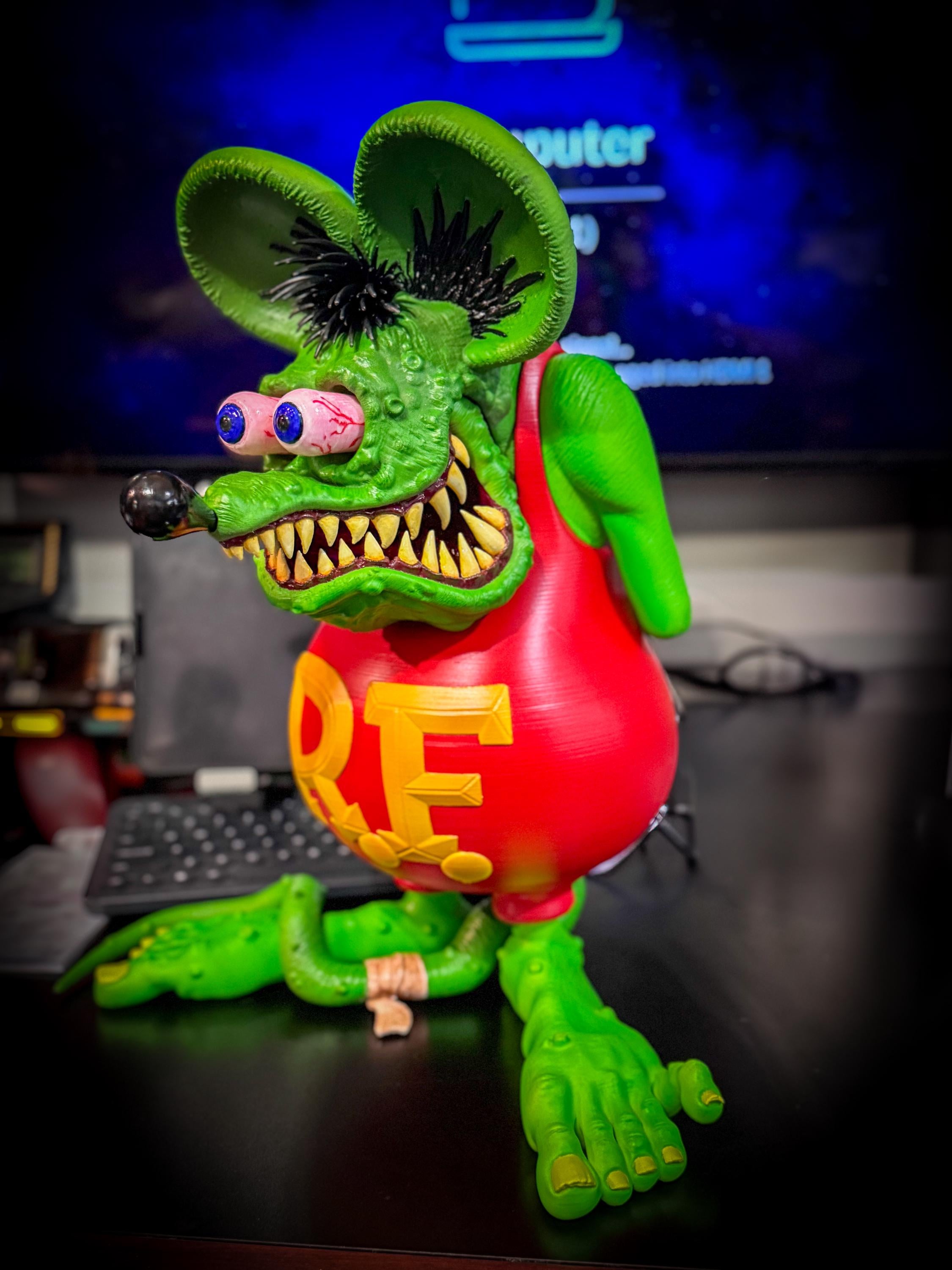 Rat Fink 3D Printed - Etsy