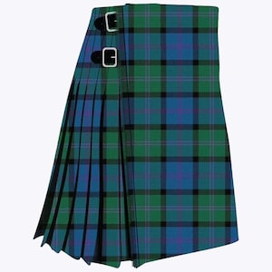 Scottish Traditional MacThomas Ancient 8 Yard Heavy Weight Tartan Kilt - Men&#39;s Handmade Tartan Kilt HighlandwearCA
