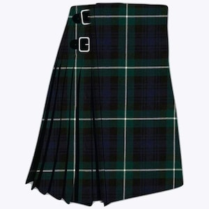 Scottish Traditional Lamont Modern 8 Yard Heavy Weight Tartan Kilt - Men&#39;s Handmade Tartan Kilt HighlandwearCA