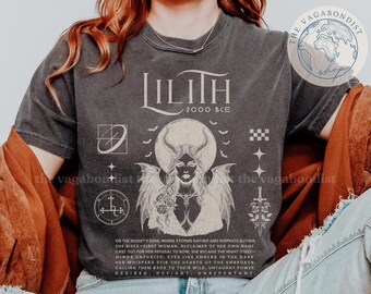 Lilith Feminist Tshirt | Lilith Gift for Her | Witchcraft Dark Academia Comfort Colors Shirt