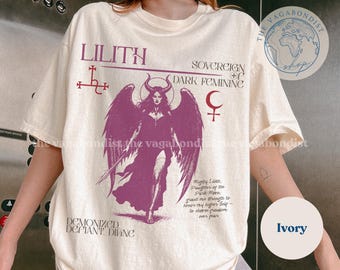 Lilith Tshirt | Witchcraft Gift for Her | Dark Academia Comfort Colors Shirt