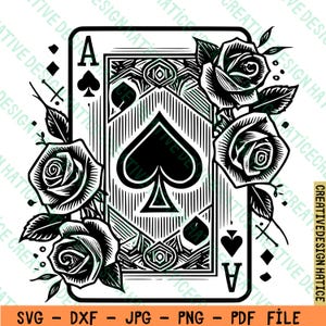 Cartes à jouer SVG, cartes à jouer pour les costumes Svg, jeu complet de cartes Svg, Svg à usage commercial, cartes de poker costumes Svg couper des fichiers pour Cricut, des cliparts