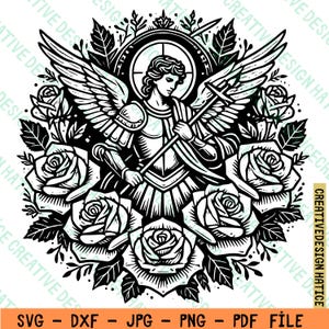 Archangel Saint Michael Svg, Saint Michael Clipart, Archangel Saint Michael Clipart, Saint Michael Clipart, Instant Download, Saint Michael