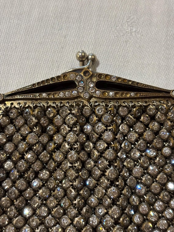 Antique RhinestoneFlapper Purse - image 6
