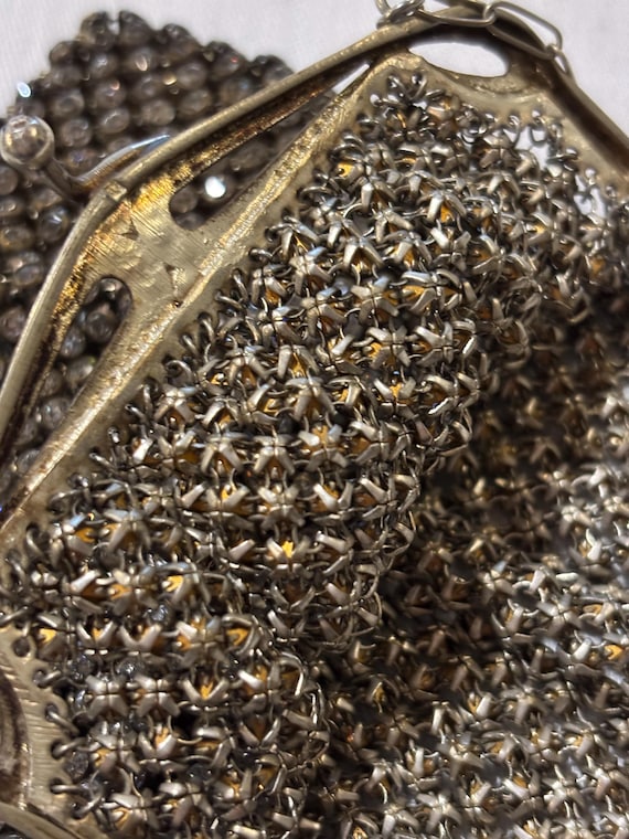 Antique RhinestoneFlapper Purse - image 4