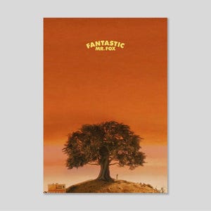 Fantastic Mr. Fox Wes Anderson Poster | Classic Stop-Motion Film | A2 A3 A4 Framed Print | Aesthetic Cinema Wall Art Decor