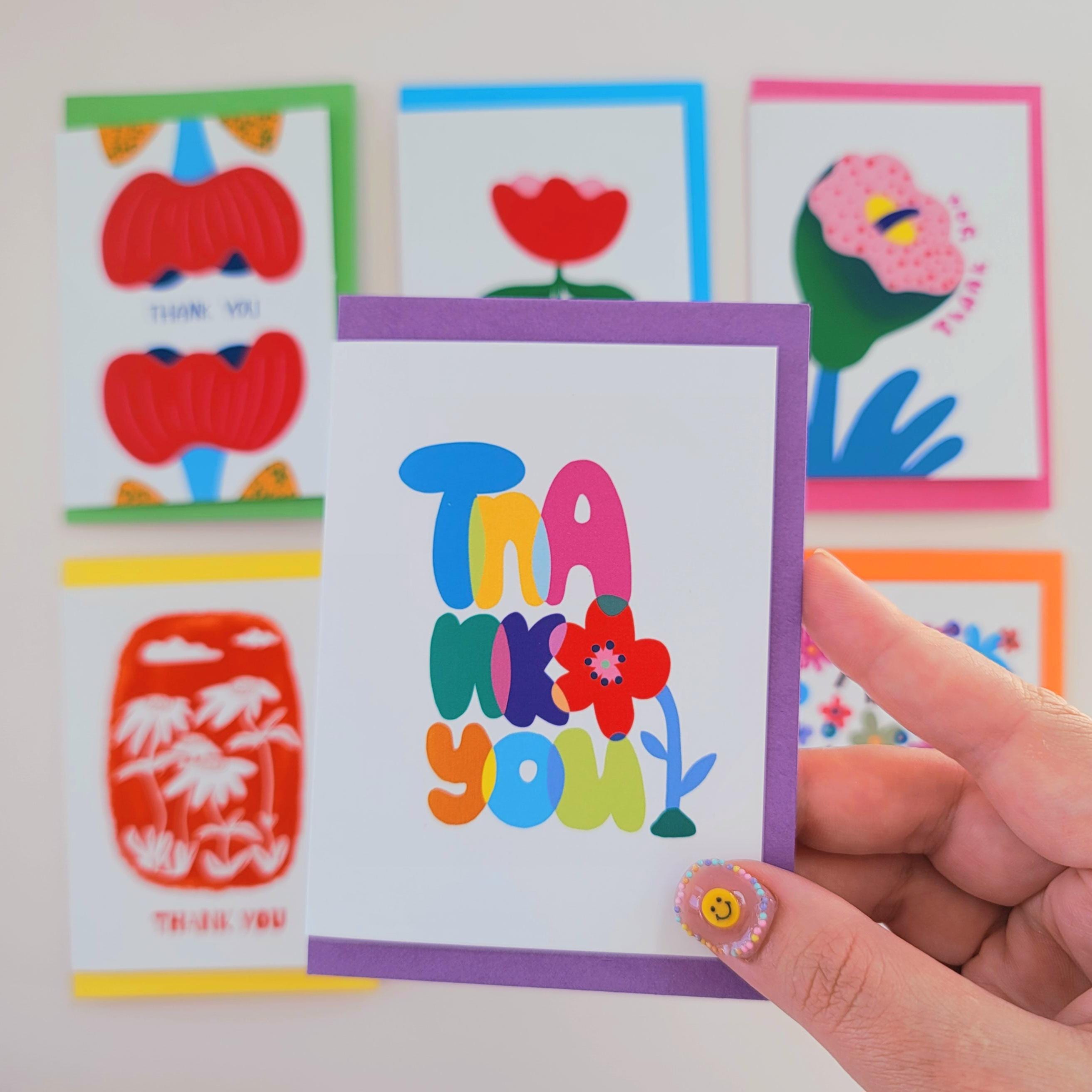 Set of 6 Handmade Blank Greeting Cards With Envelopes - Etsy