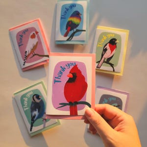 Set of 6 Handmade blank greeting cards with envelopes