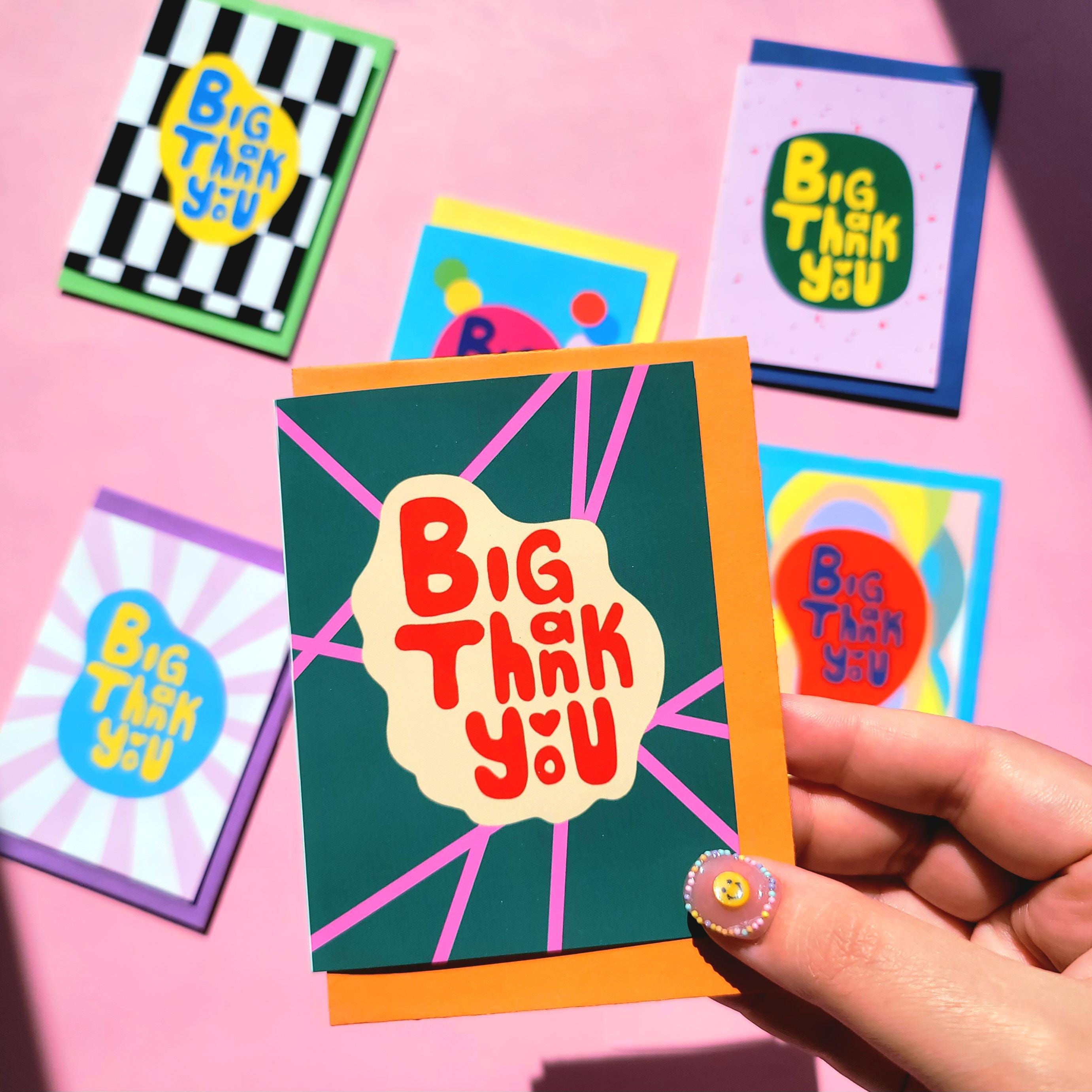 Set of 6 Handmade Mini Blank Greeting Cards With Envelopes - Etsy