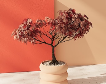 Beige 'Versailles' Indoor Planter Pot: Eco-Friendly Japandi Decor