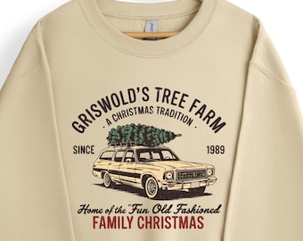 Griswold's Sweatshirt, Griswold's Tree Farm Sweatshirt, Family Christmas Gifts, Christmas Sweatshirt, Cute Xmas Crewneck, Retro sweatshirt