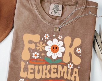 Leukemia Awareness Comfort Colors Shirt: Cancer Warrior Support Gift