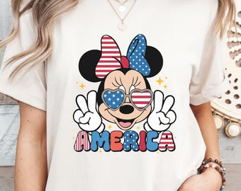 Mickey and Minnie 4th Of July Shirt, Disney 4th of July Shirt, Mickey and Friends Shirt, Patriotic Memorial Day Shirt, 4th July Shirt