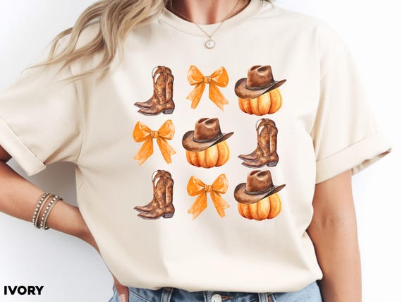 Comfort Colors® Western Fall Shirts Cowgirl Fall Shirt, Pumping Coquette Tee
