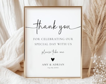 Wedding Favor Sign, Please Take One Sign, Please Take a Favor Sign, Minimalist Wedding, Reception Signage, Editable Template, Printable Sign