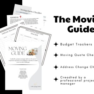 Moving Guide, Moving Checklist, Moving Planner