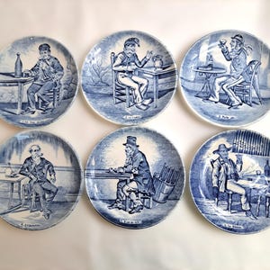 Assiette Murale Delfts Boch Belgium Royal Sphinx En Porcelaine Peinte à La Main - 31,5 Cm, Vintage Années 60