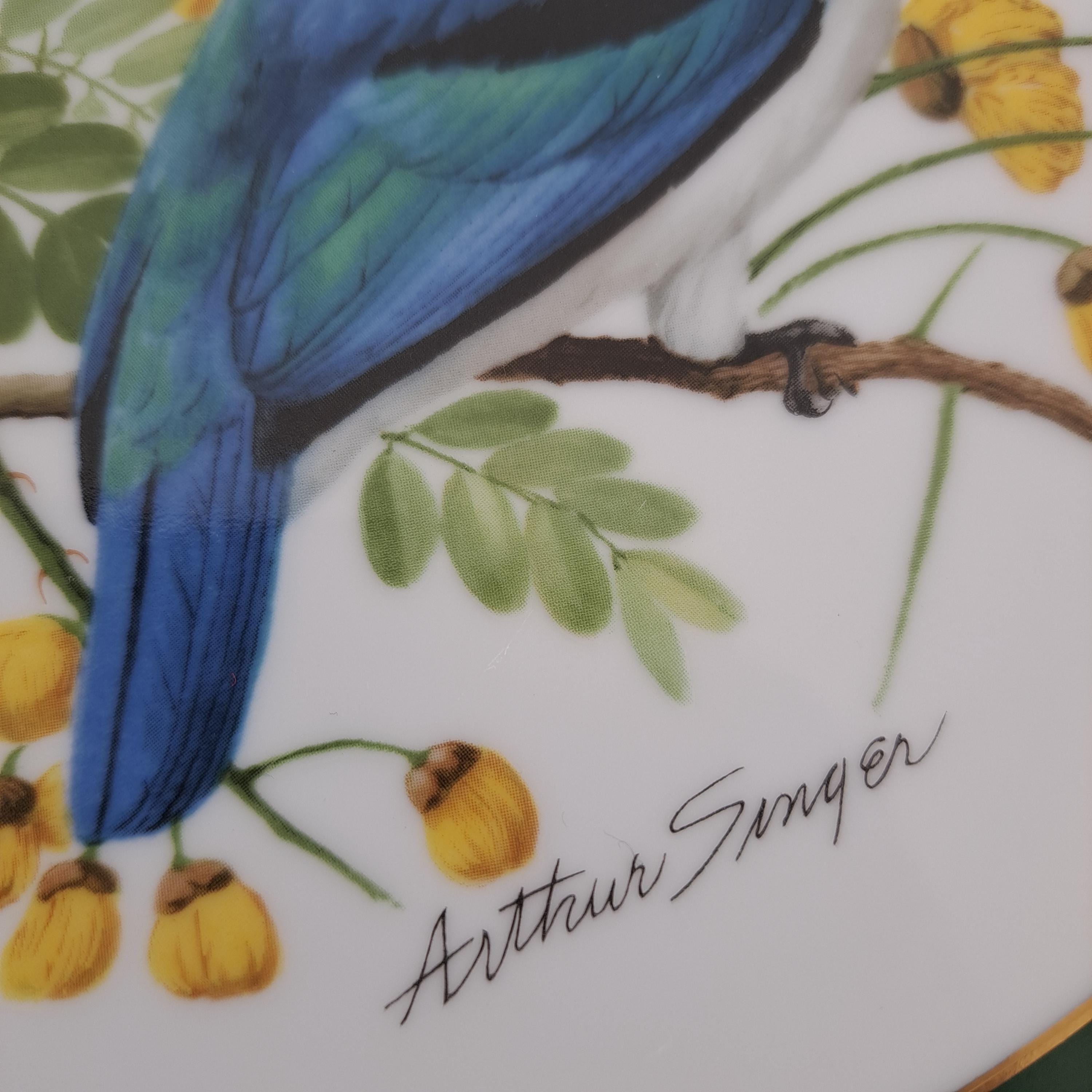 Wall Plate From the Franklin Porcelain Collection “woodland Birds