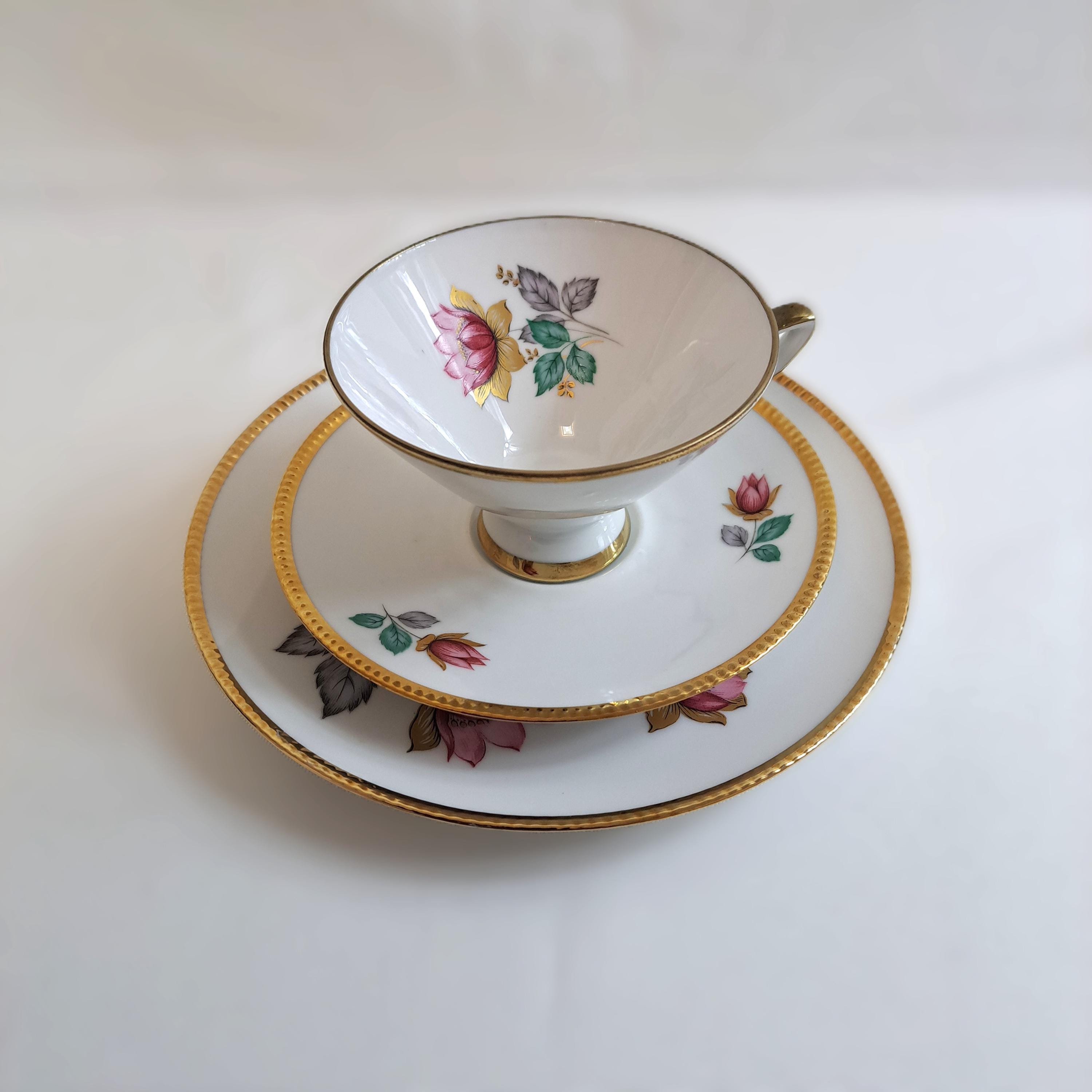Mug en porcelaine anglaise motif Roses - Chineries Fleuries