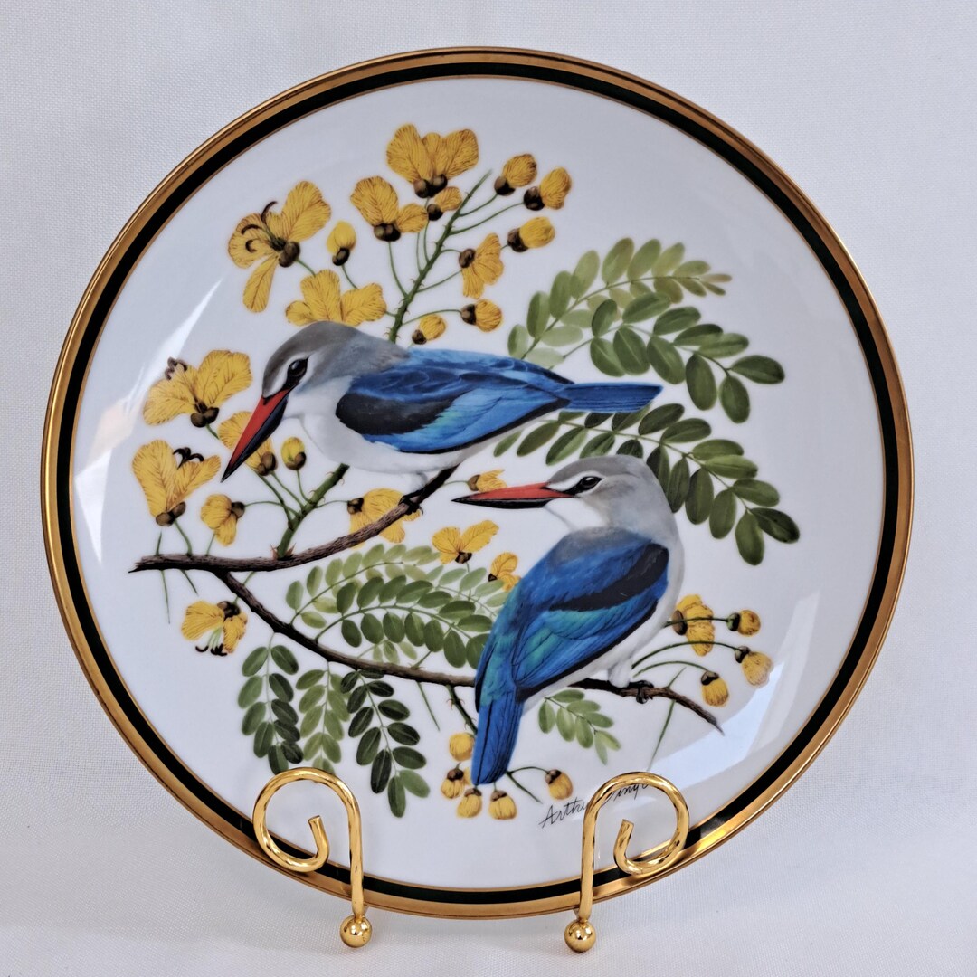 Wall Plate From the Franklin Porcelain Collection “woodland Birds