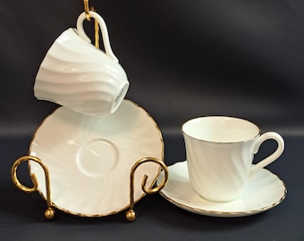 ENSEMBLE DE 4 tasses et soucoupes Wedgwood Vera Wang du