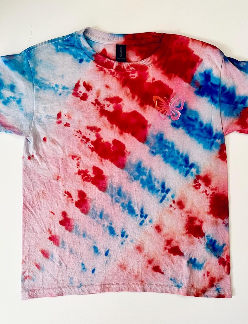 Robe Maxi LuLaRoe Taille XS - Design Tie-dye Rose Rouge Bleu - Neuve Avec étiquettes
