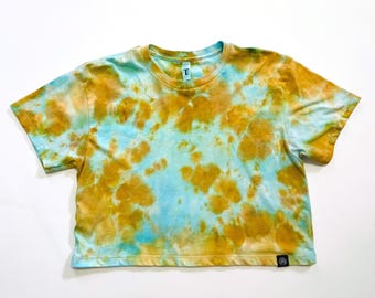 Wasabi Ice Dye Cropped T-Shirt