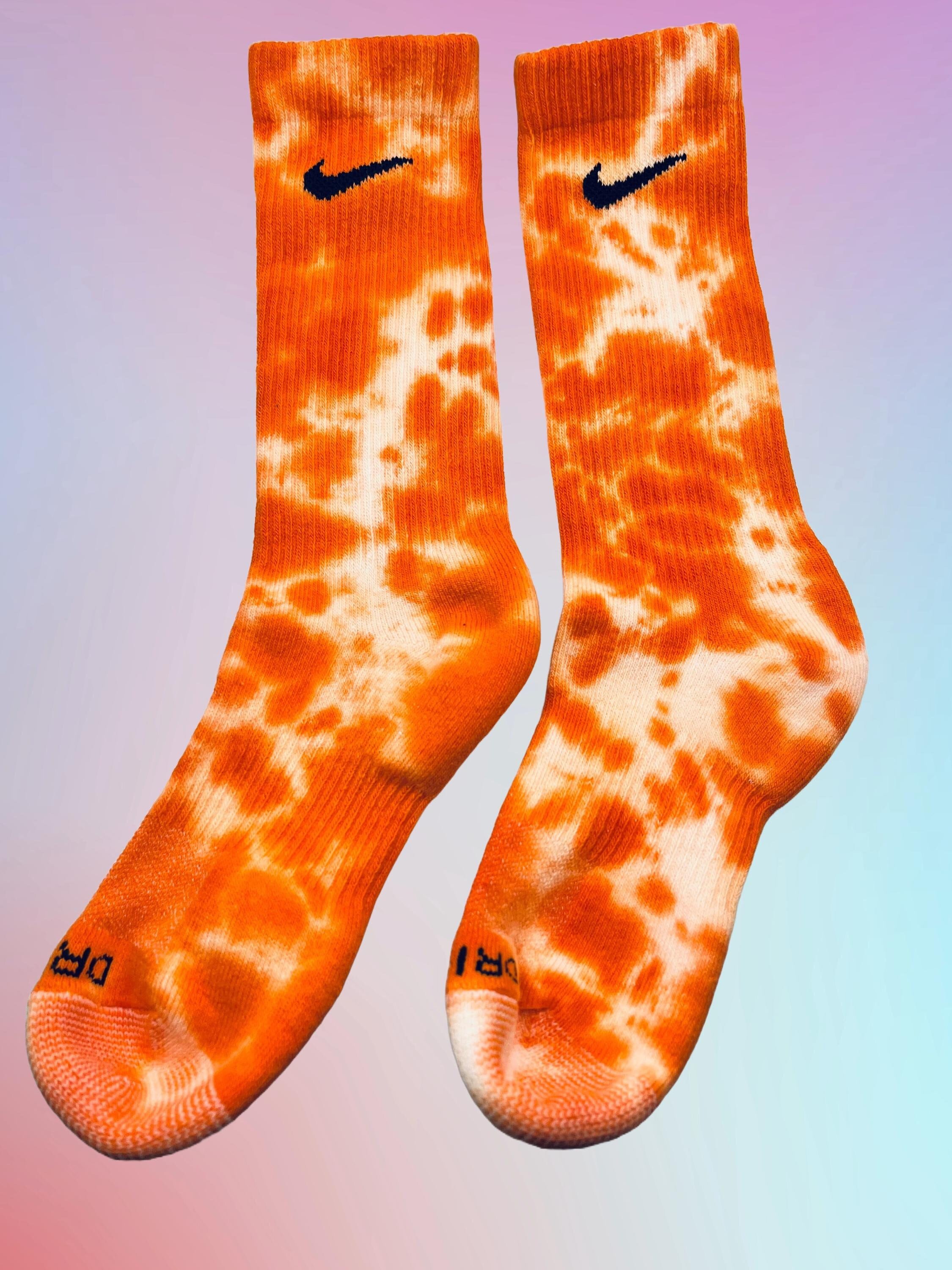 nike orange socks