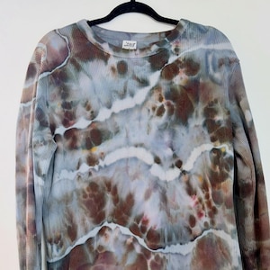 High Desert Sky Geode Ice Dye Thermal Long Sleeve Shirt
