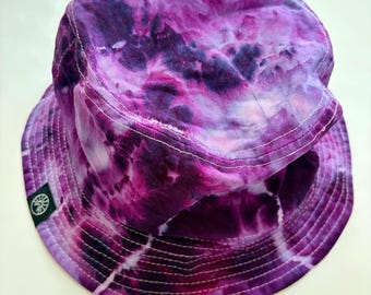 Deep Purple Geode Ice Dye Bucket Hat
