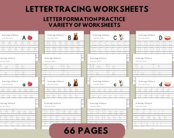 Alphabet Tracing Worksheets: Handwriting Practice (PDF Printable)